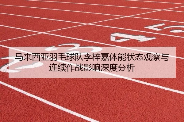 马来西亚羽毛球队李梓嘉体能状态观察与连续作战影响深度分析