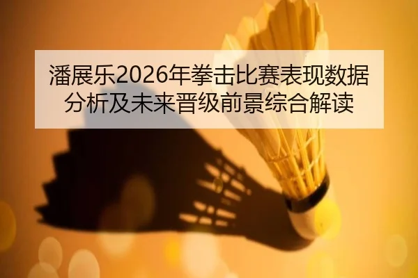 潘展乐2026年拳击比赛表现数据分析及未来晋级前景综合解读